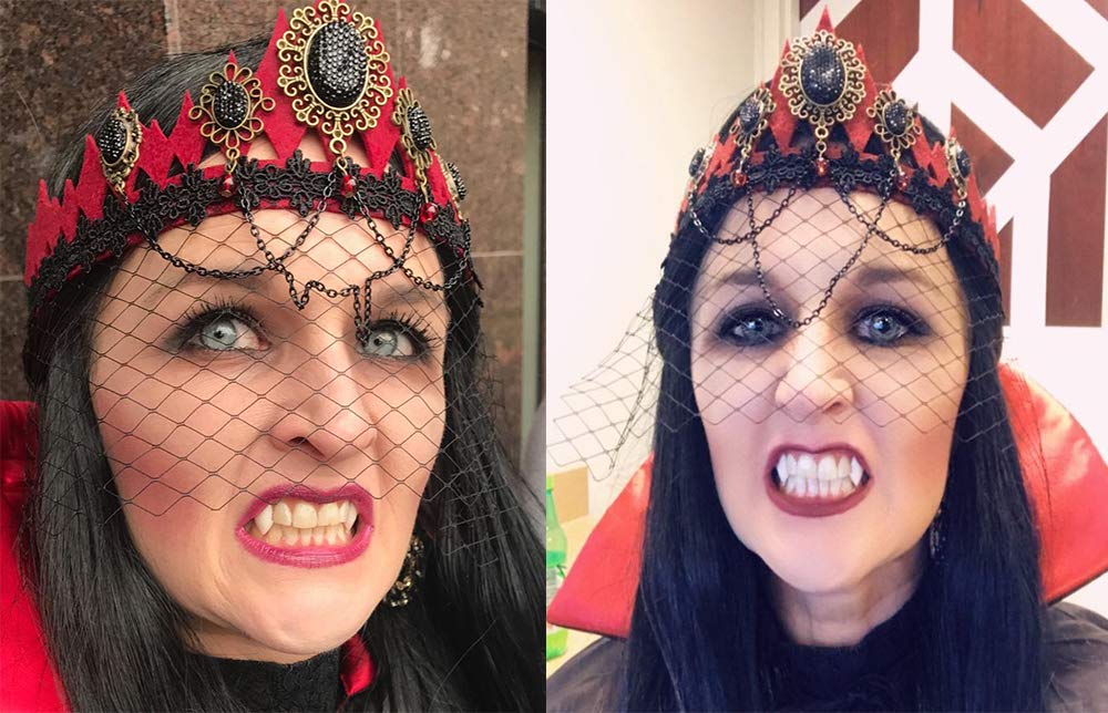 COOLJOY step-by-step instructions help mold and apply the fangs