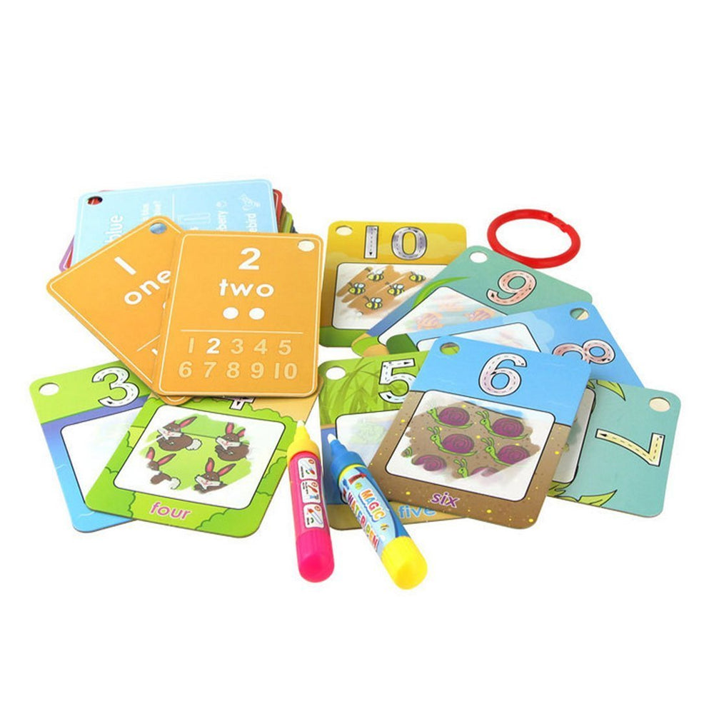 Coolplay water coloring cards numbers set for counting practice