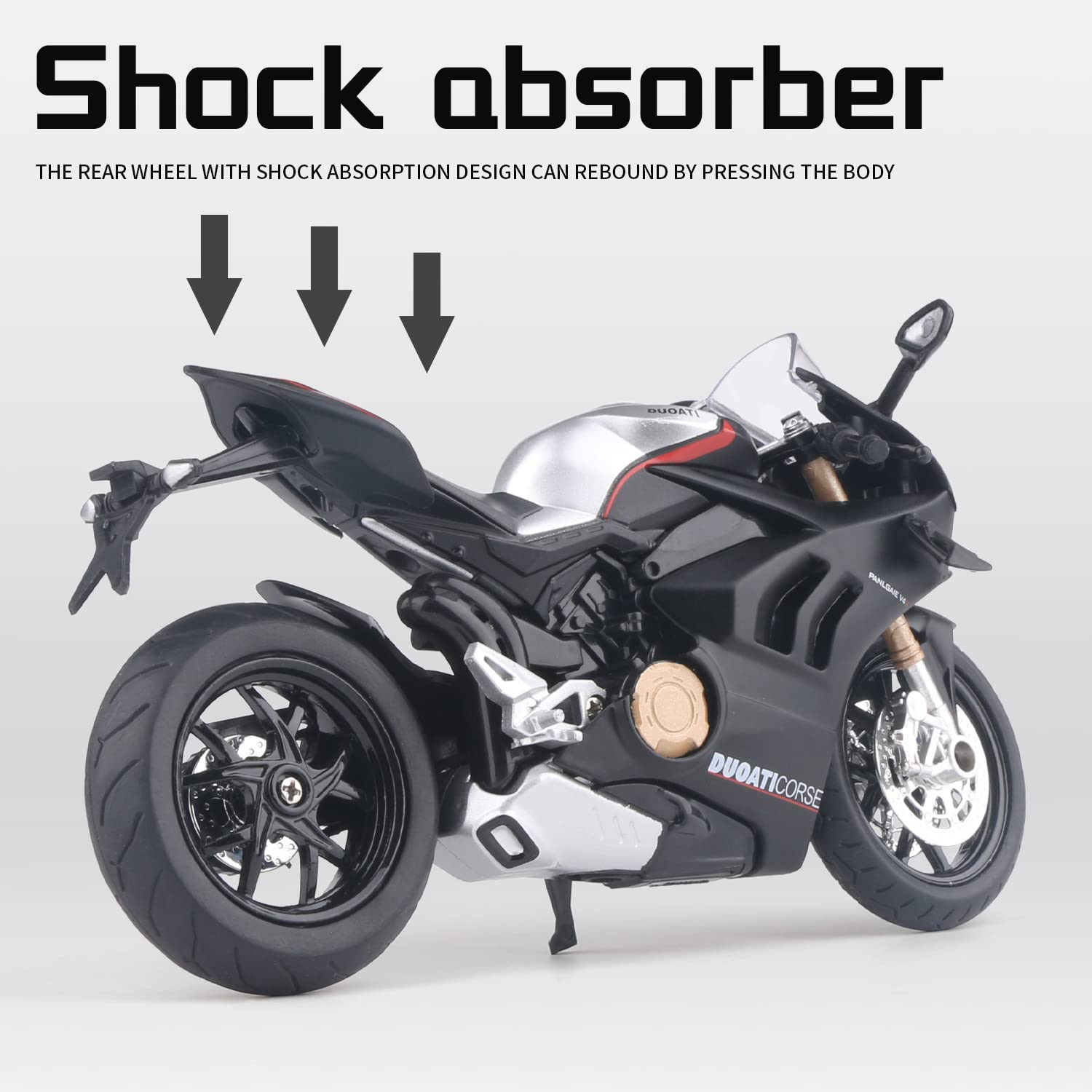 COOLPUR Ducati V4 textured tires emphasize tactile realism for interactive collection