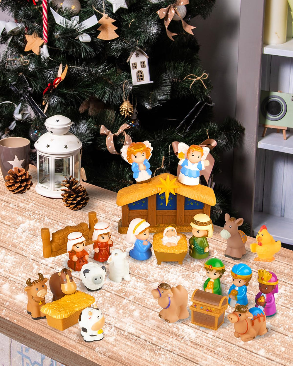 COOLTUNE Nativity Set shepherd figures for hands-on nativity storytelling
