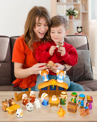 COOLTUNE Nativity Set wise men figures for interactive storytelling