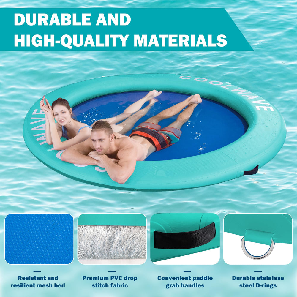 COOLWAVE mesh bed with 6-foot area delivers breathable lounging space.