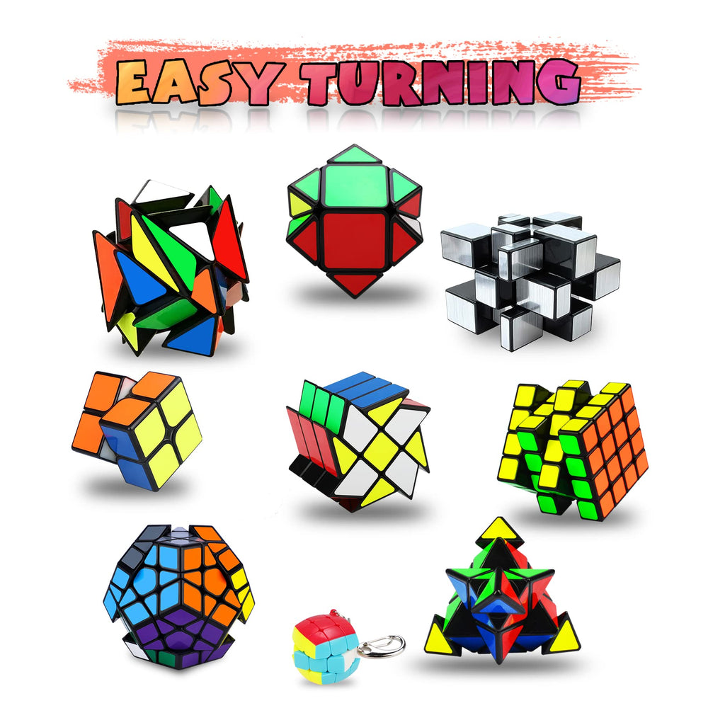 Coolzon Speed Cube Set 3x3 close-up highlighting smooth turning