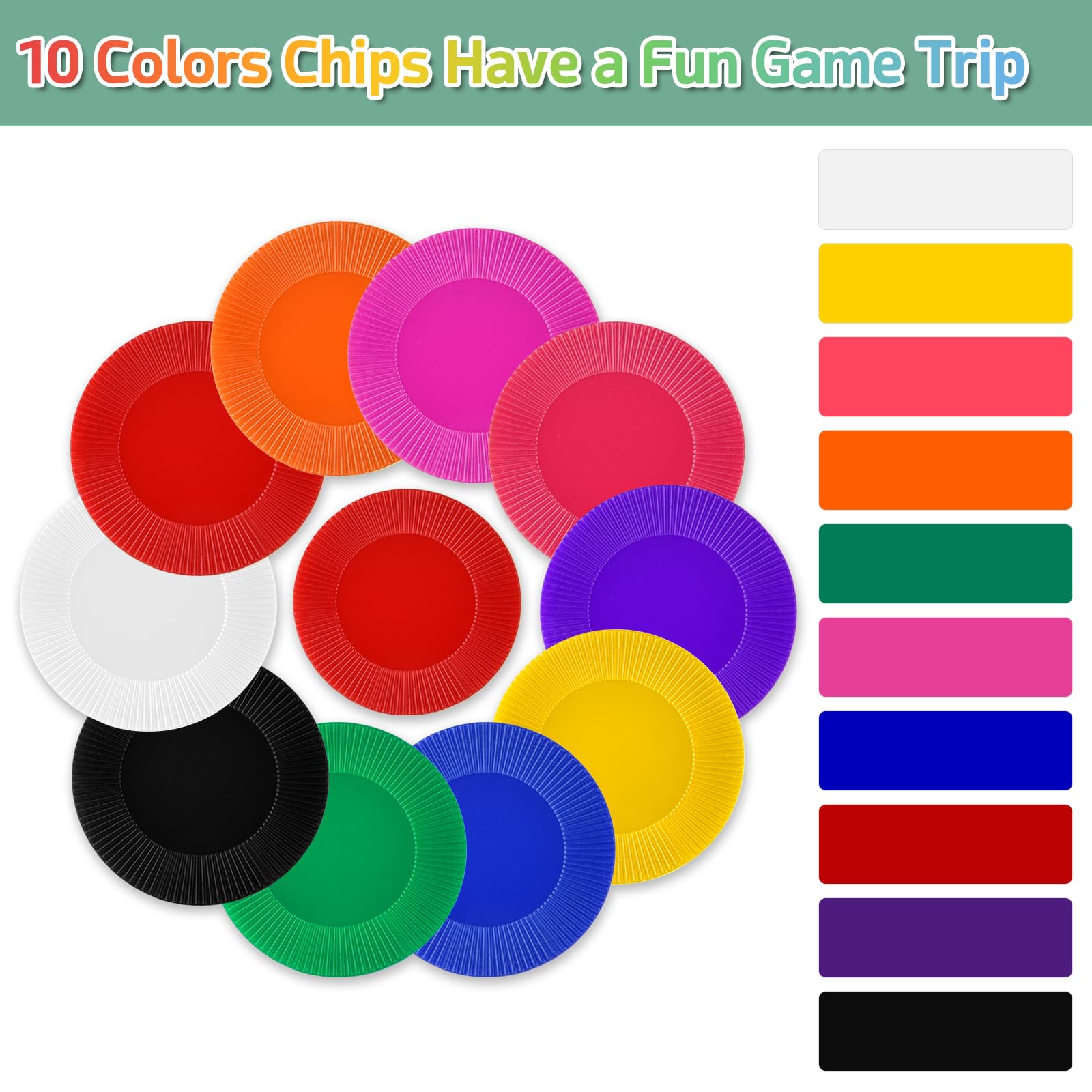 Coopay 1-inch chips close-up highlighting easy handling for all ages.