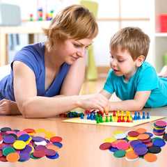 Coopay chips support math practice and bingo-style games
