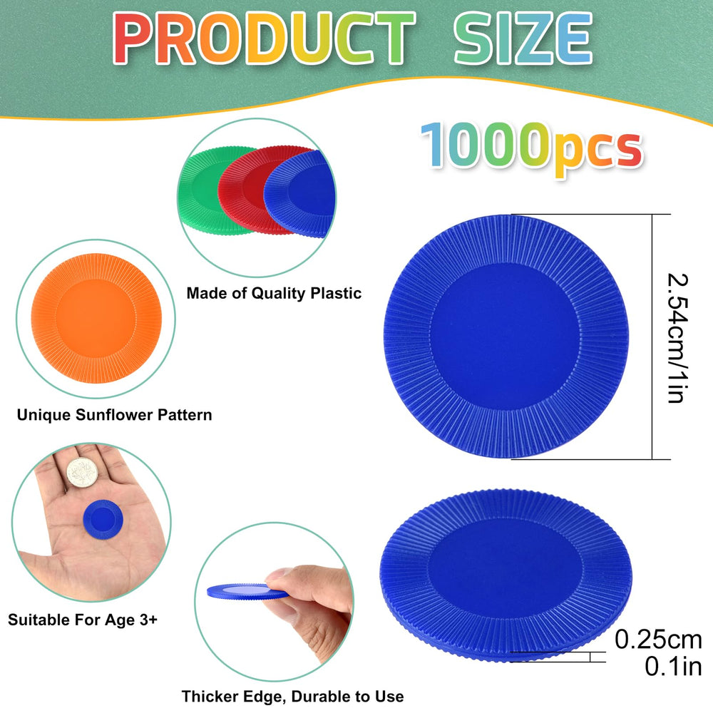 Coopay colorful chip collection showing ten colors to spark engaging activities.