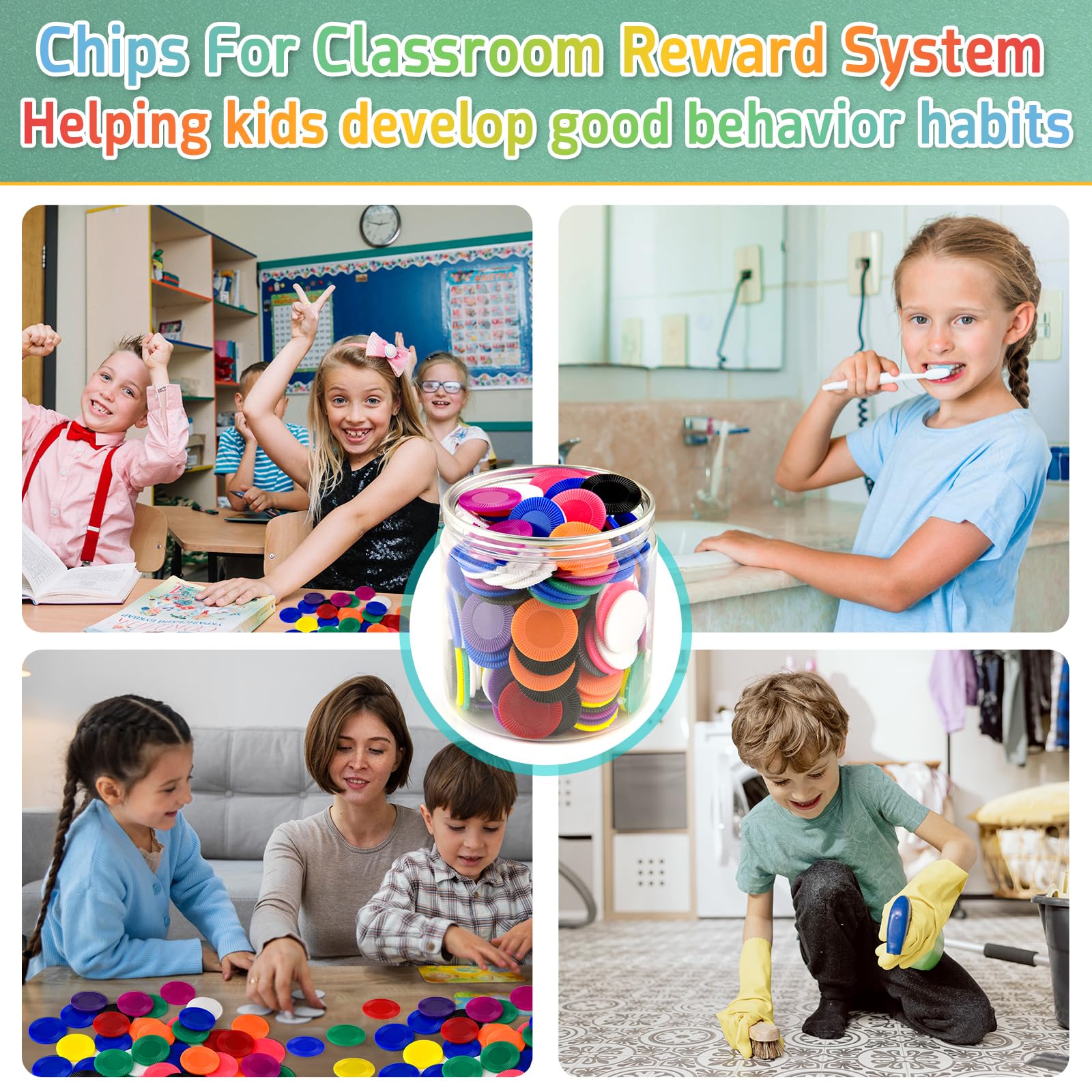 Coopay versatile set ideal for bingo, board games, and teaching.