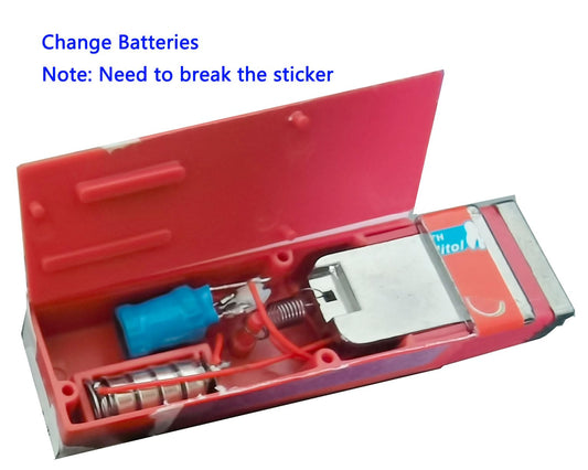 Cooplay chewing gum sticker break reveals battery access for easy replacement