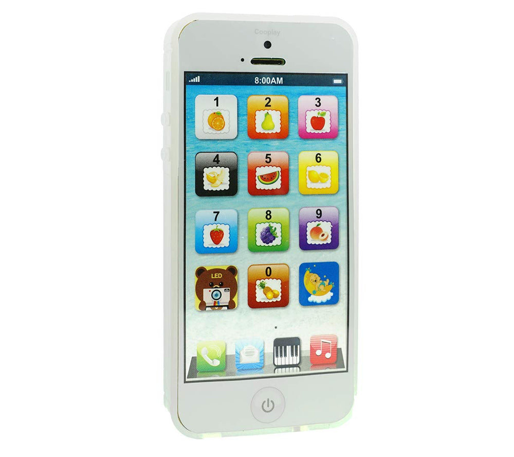 Cooplay YPhone white front view, ideal for toddler play and early learning.