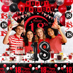 Coosilion 18-number balloon marks the age with vivid presence.