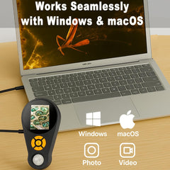 COOVIE built-in 500mAh battery powers portable measurement sessions.