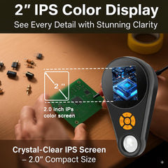 COOVIE eight LED lights evenly illuminate subjects for sharp images.