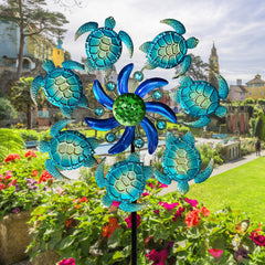 COOZZYHOUR acrylic beads and accents sparkle as the spinner catches breeze.