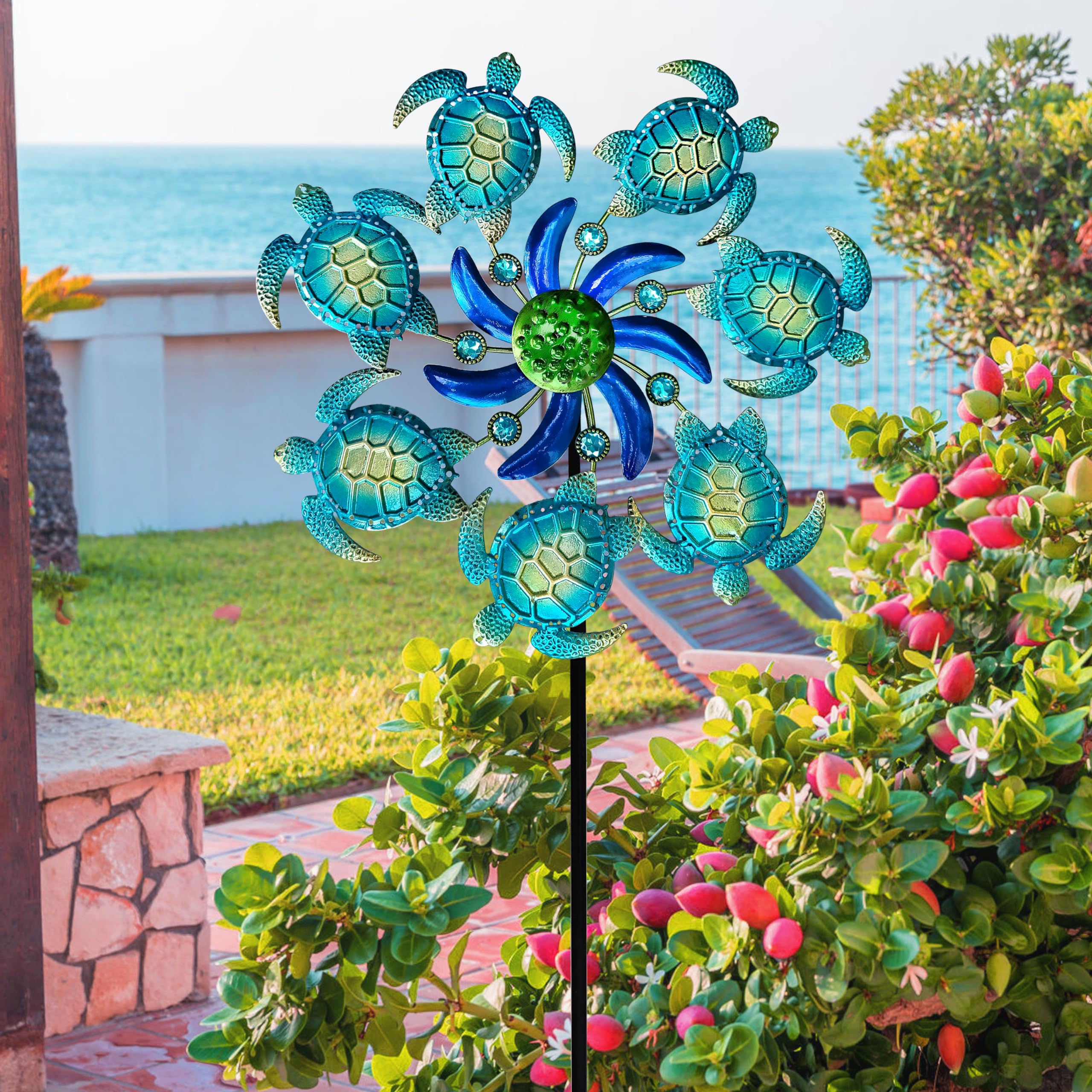 COOZZYHOUR wind spinner assembly shows easy setup for quick outdoor delight.