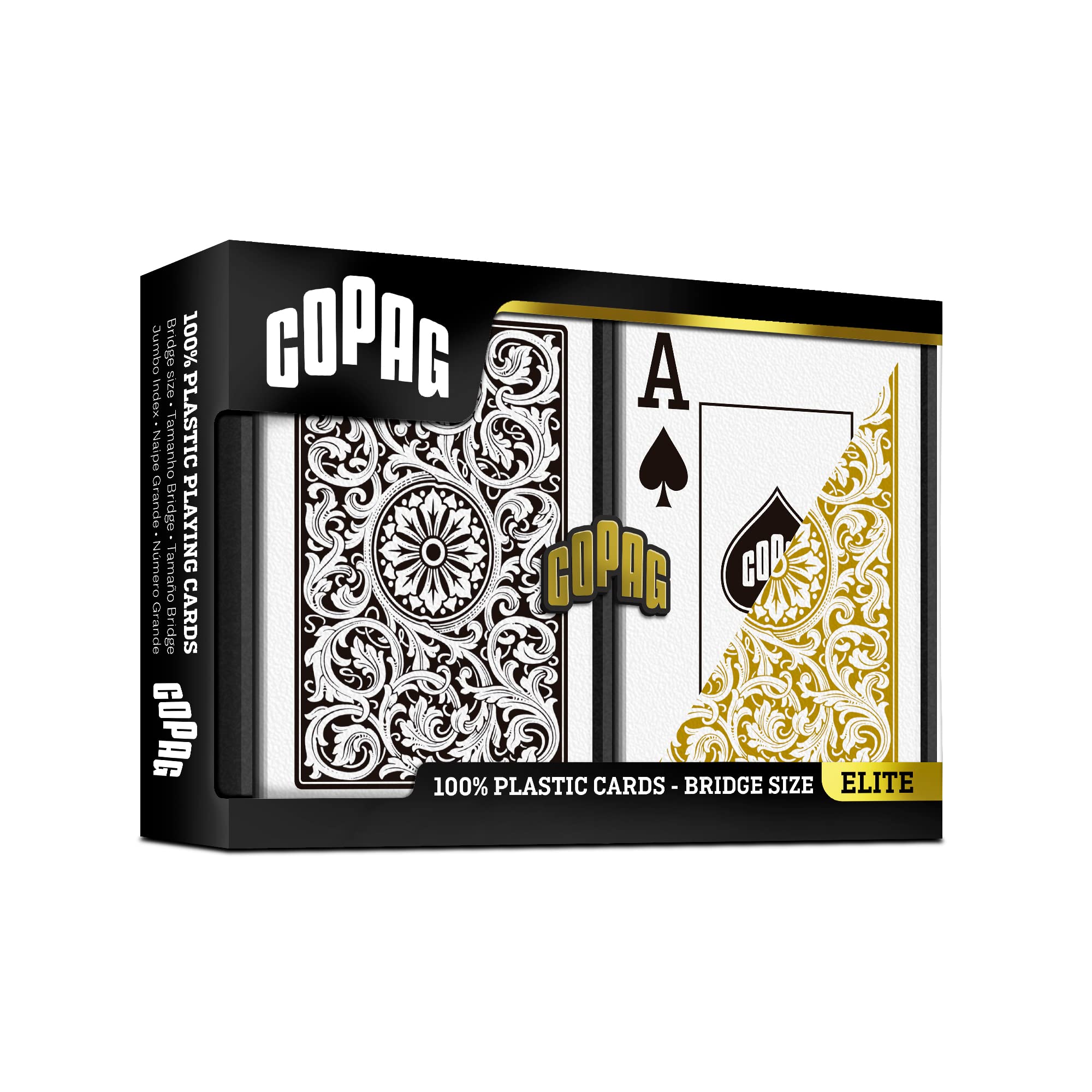 Copag 1546 buttery-smooth-finish enables effortless shuffling and dealing.