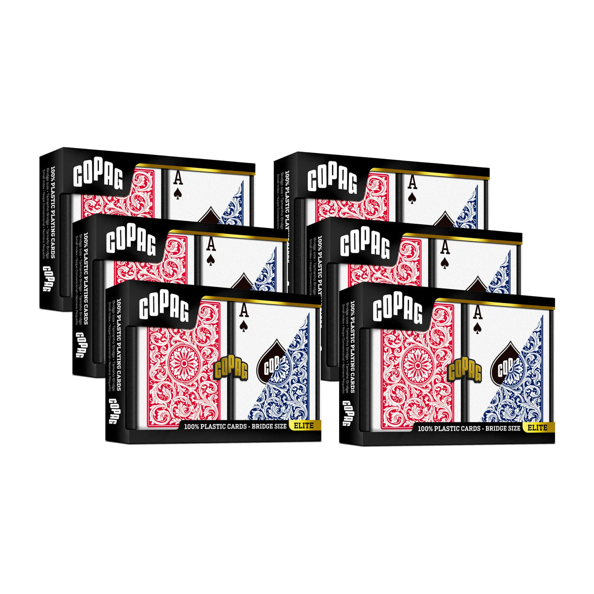 Copag 1546 design plastic playing cards in a durable pack shot.
