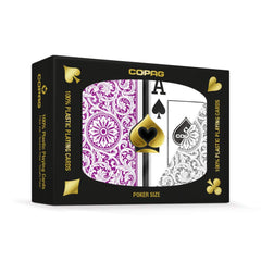 COPAG 1546 Design poker deck in purple and grey with jumbo index for easy reading.