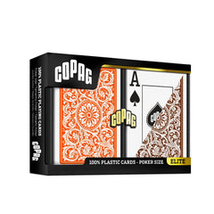 Copag 1546 poker-size jumbo-index cards with easy readability for quick decisions.