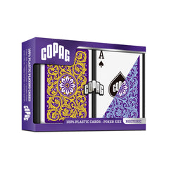 Copag 1546 Neoteric wide-index poker-size cards for easy reading.