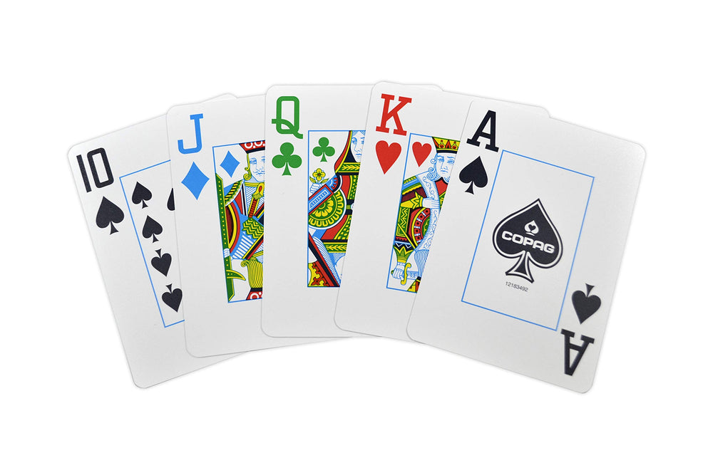 Copag 4-Color Legacy four-color face design for quick identification