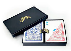Copag 4-Color Legacy deck front view highlighting durable plastic construction