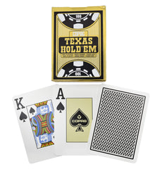 Copag black jumbo index poker cards with quick-read faces for fast decisions.
