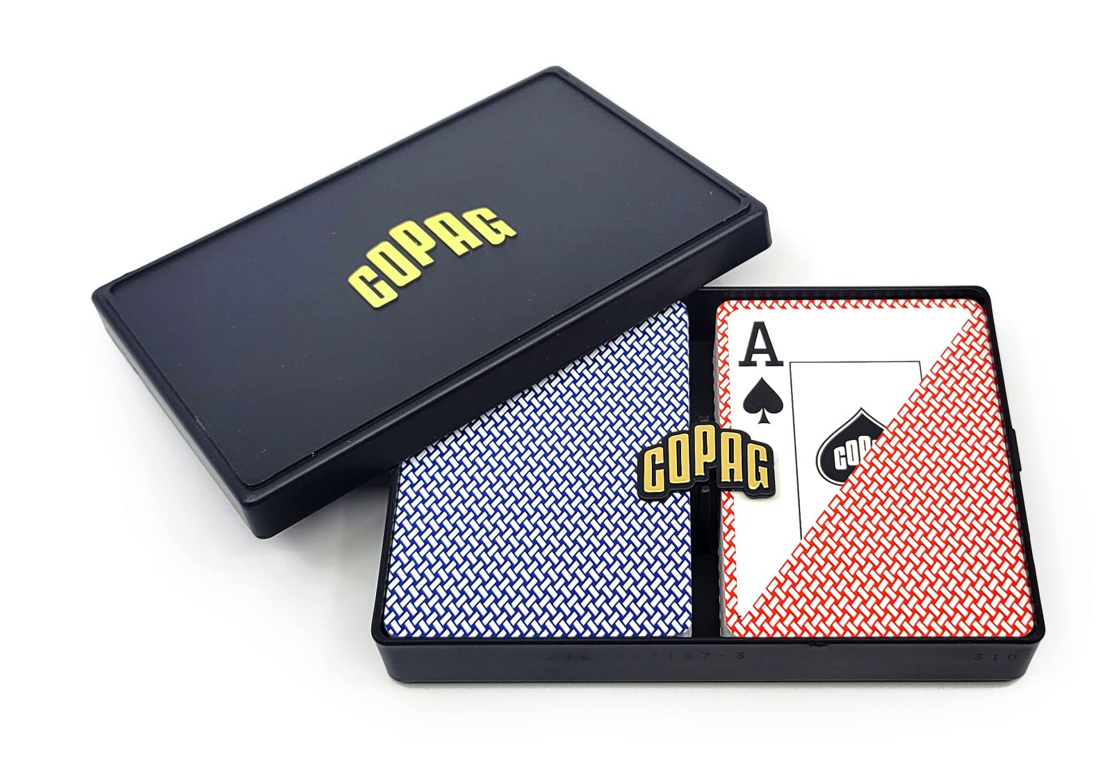 Copag Export plastic playing cards poker size with durable, long-lasting feel
