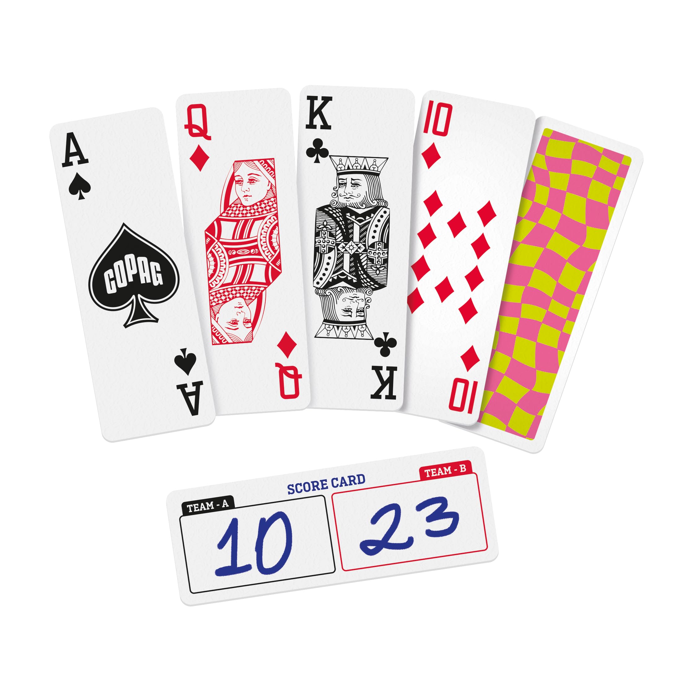 Copag Go Deck PVC material close-up highlights durable, wipe-clean surface for daily play.