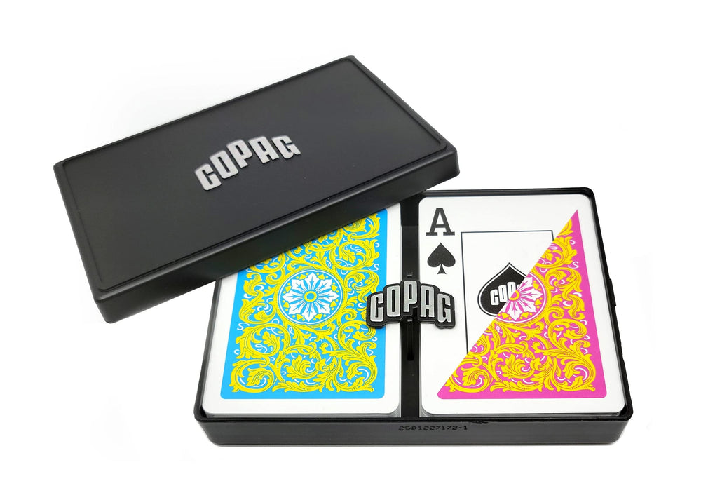 Copag Neoteric Design 100% PVC playing cards, durable and easy to clean.
