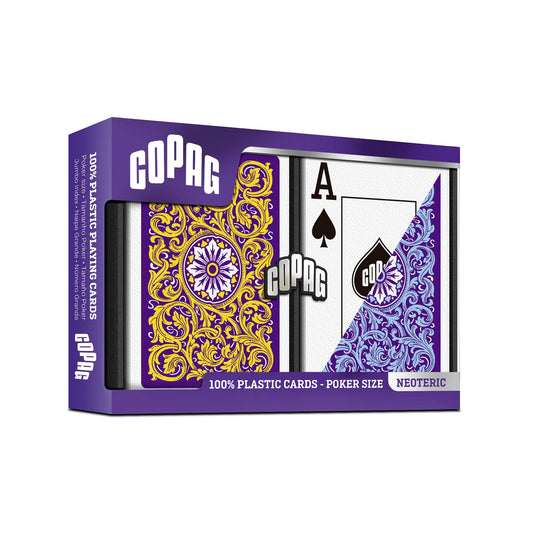 Two Copag Neoteric Design decks of 52 cards in one box for convenient gameplay