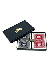 Copag WSOP 100% plastic playing cards double-deck set—durable for frequent games.