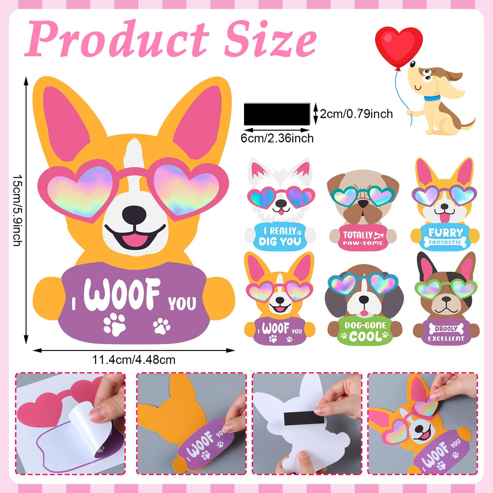 Copkim Valentine dog magnet kit patterns displayed for versatile crafts.