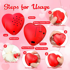 Copkim pink heart recorder is perfect for sentimental keepsakes