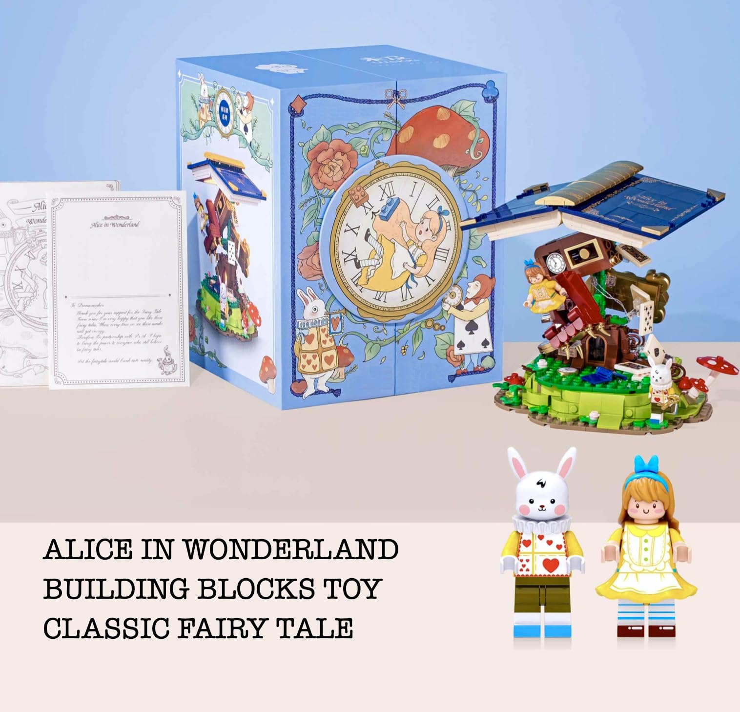 CoPlanaire Alice in Wonderland blocks detailed figures for storytelling and motor practice