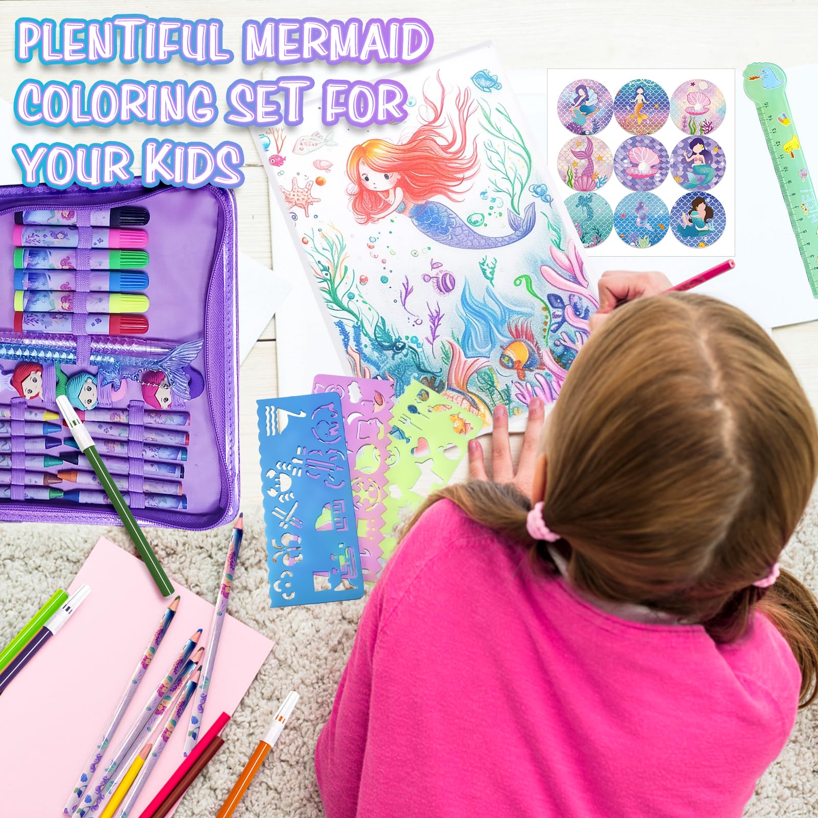 CORALMEE Mermaid markers deliver smooth lines for creative projects.