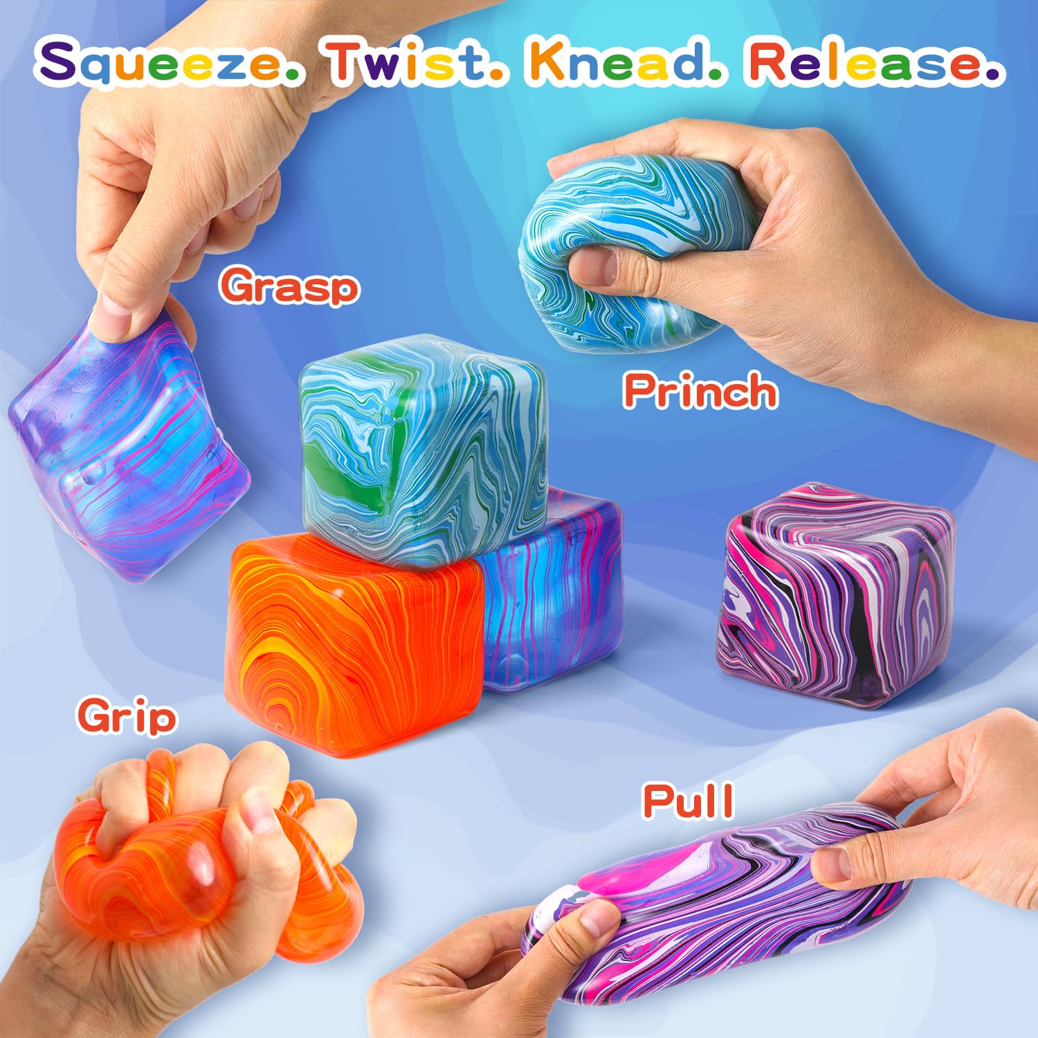CORODER portable stress ball fits in pockets or bags for easy relief