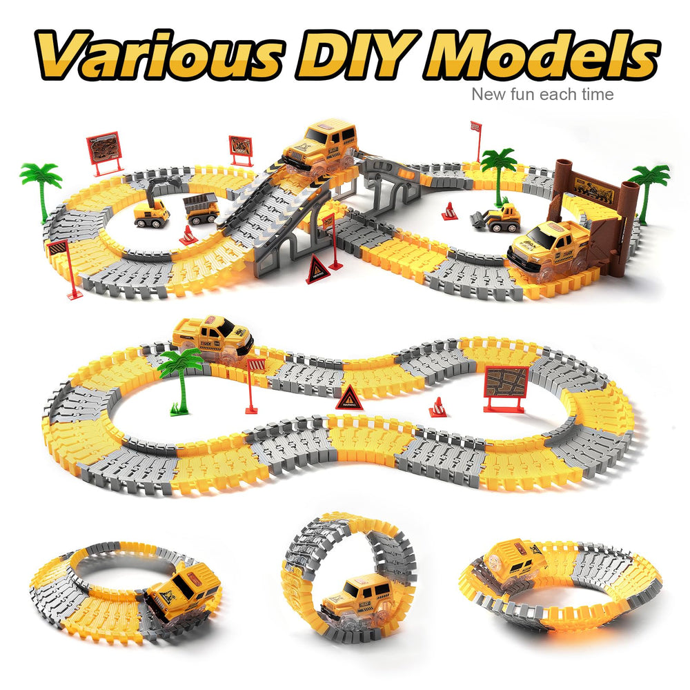 Coroiesty track bridges and Y-tracks enabling dynamic routes
