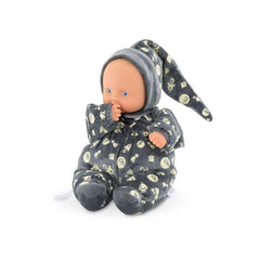 Corolle Babipouce glow-in-the-dark pajamas illuminate bedtime cuddles for soothing play.