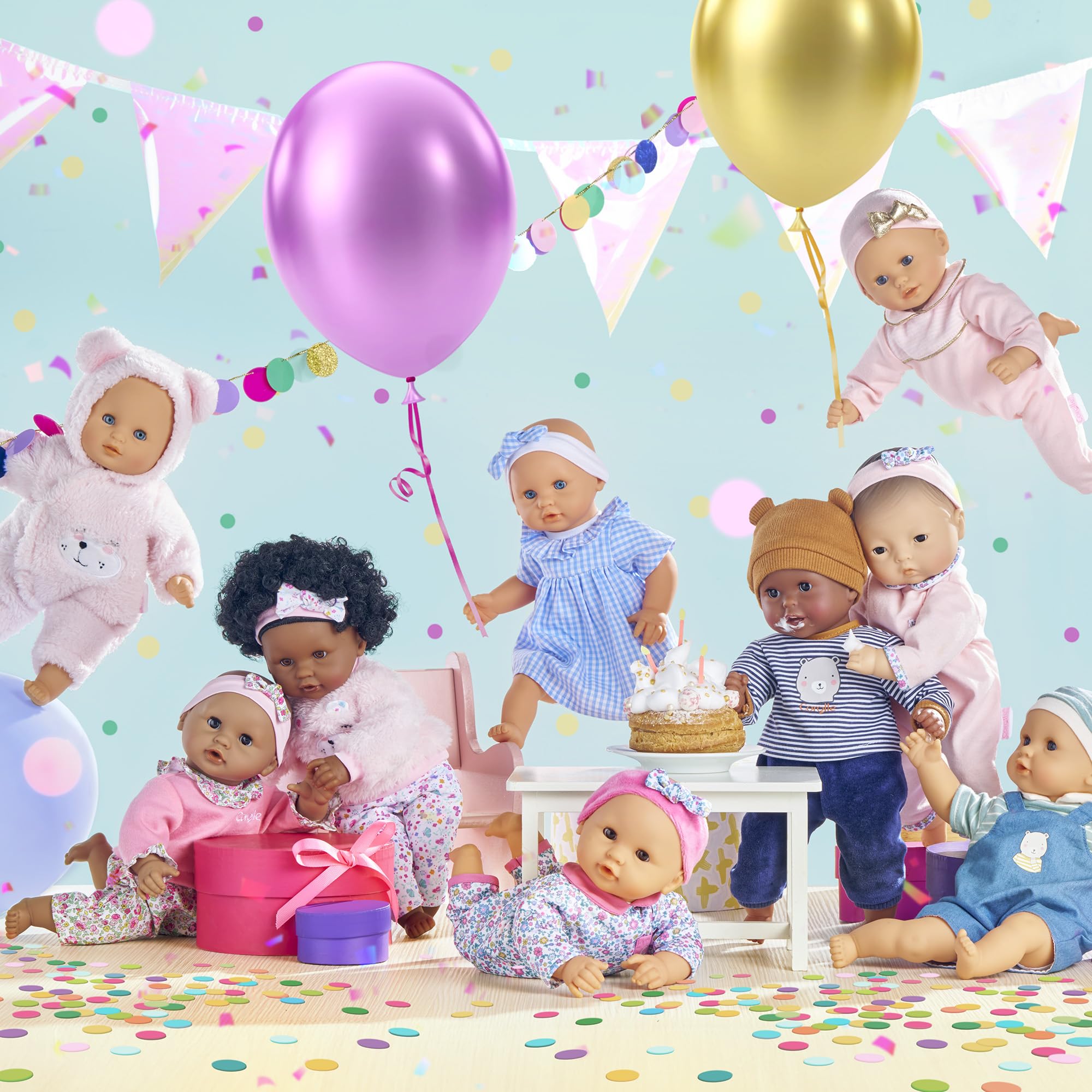 Corolle Bebe Calin Marius pink outfit invites cuddly dress up.