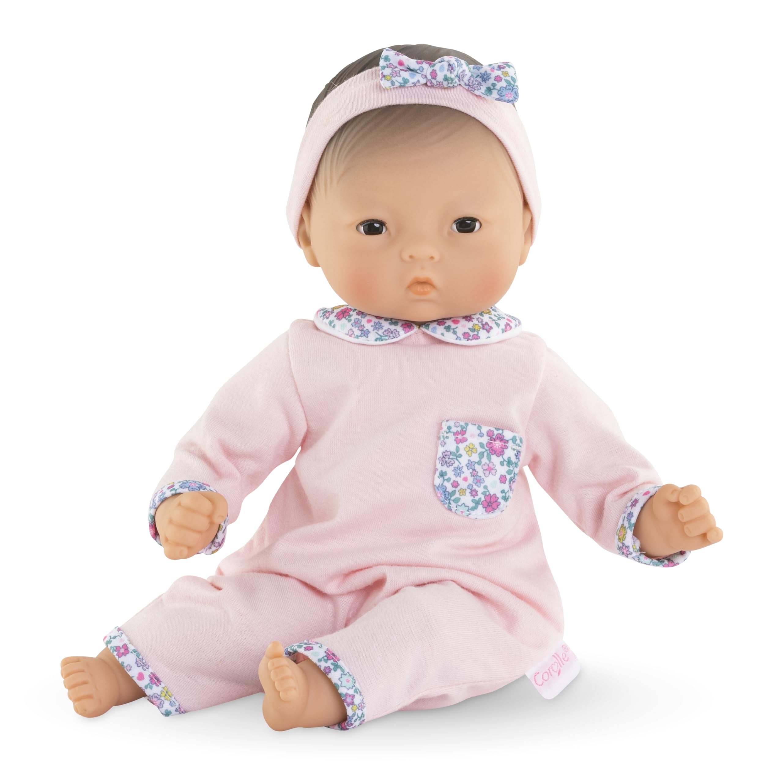 Corolle Mila 12-inch soft doll ready for cuddles and nurturing play.