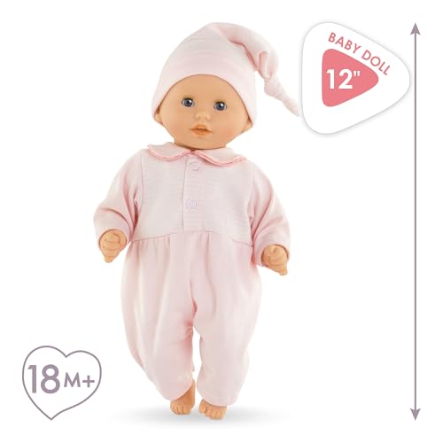 Corolle Bebe Calin Pastel sleeping eyes feature for nap time pretend