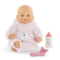 Corolle My First Cuddly Teddy Bear Doll bean-filled body easy to grasp for little hands.