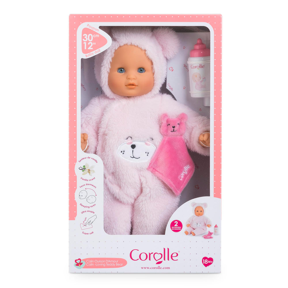 Corolle My First Cuddly Teddy Bear Doll showcases France design excellence for playtime.