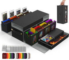 Cortile MTG deck box showing eight modular cases for organized storage and quick access.