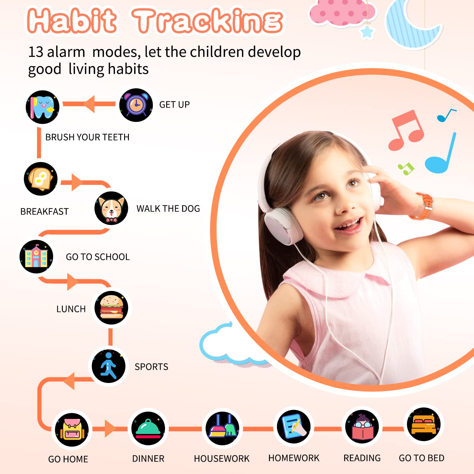 Cosjoype Kids Smart Watch durable aluminum frame for active kids