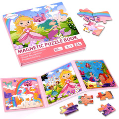 Cosomia magnetic puzzle princess scene for travel fun and quiet play.