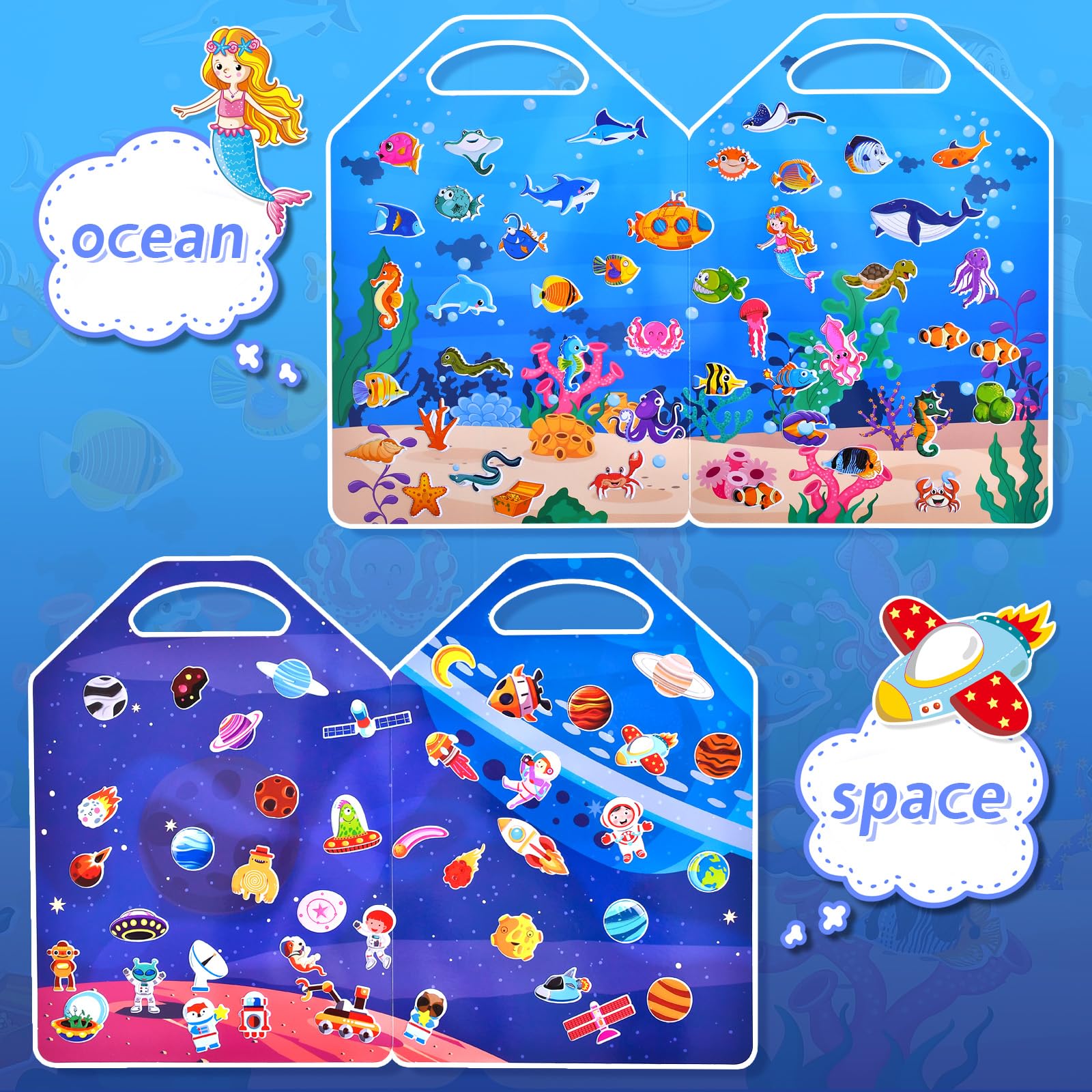 Cosomia Puffy Sticker Books Ocean: undersea worlds invite sensory play