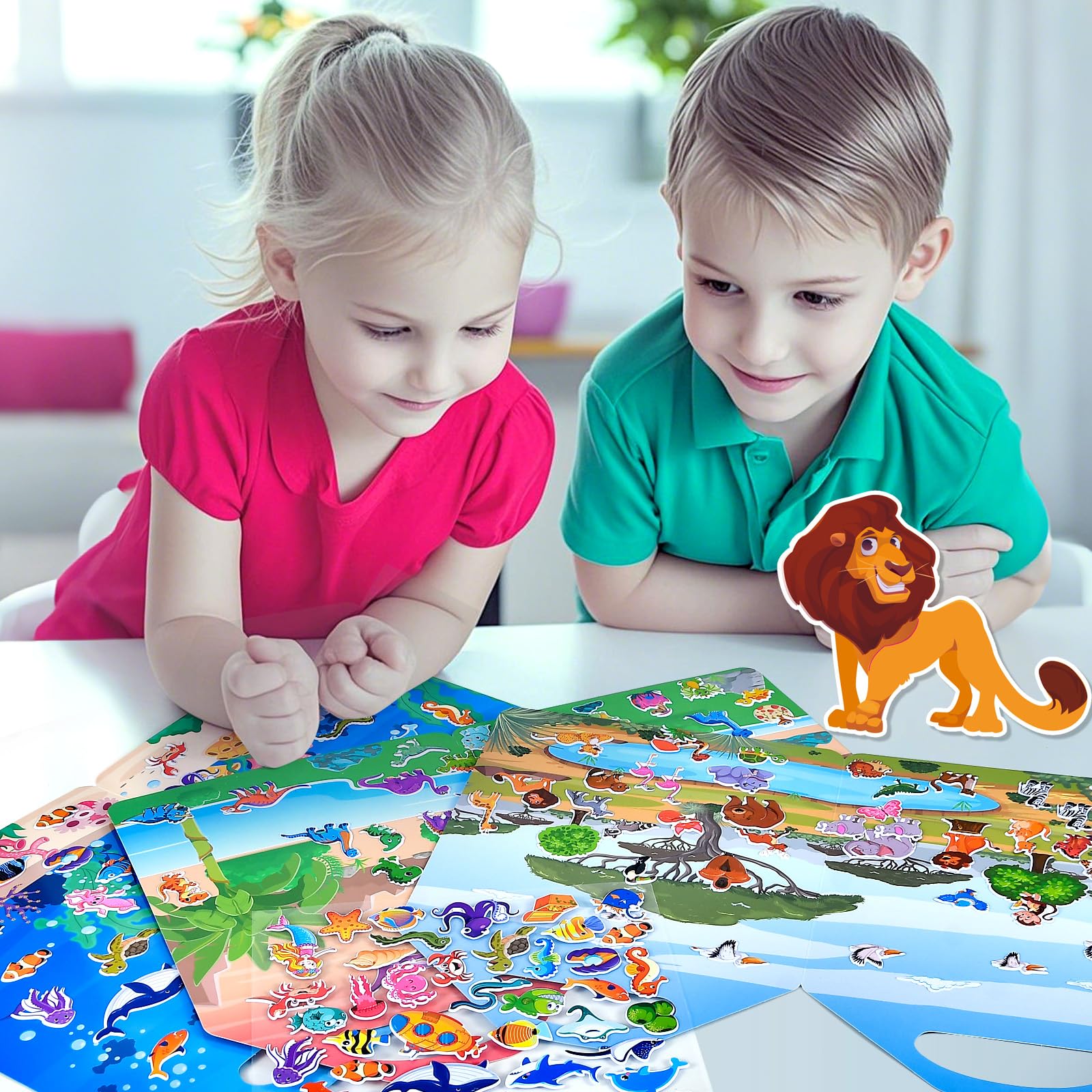 Cosomia Puffy Sticker Books travel-friendly set: perfect for quiet time during journeys