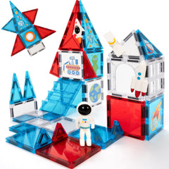 Cossy space rocket tile for imaginative building and STEM exploration