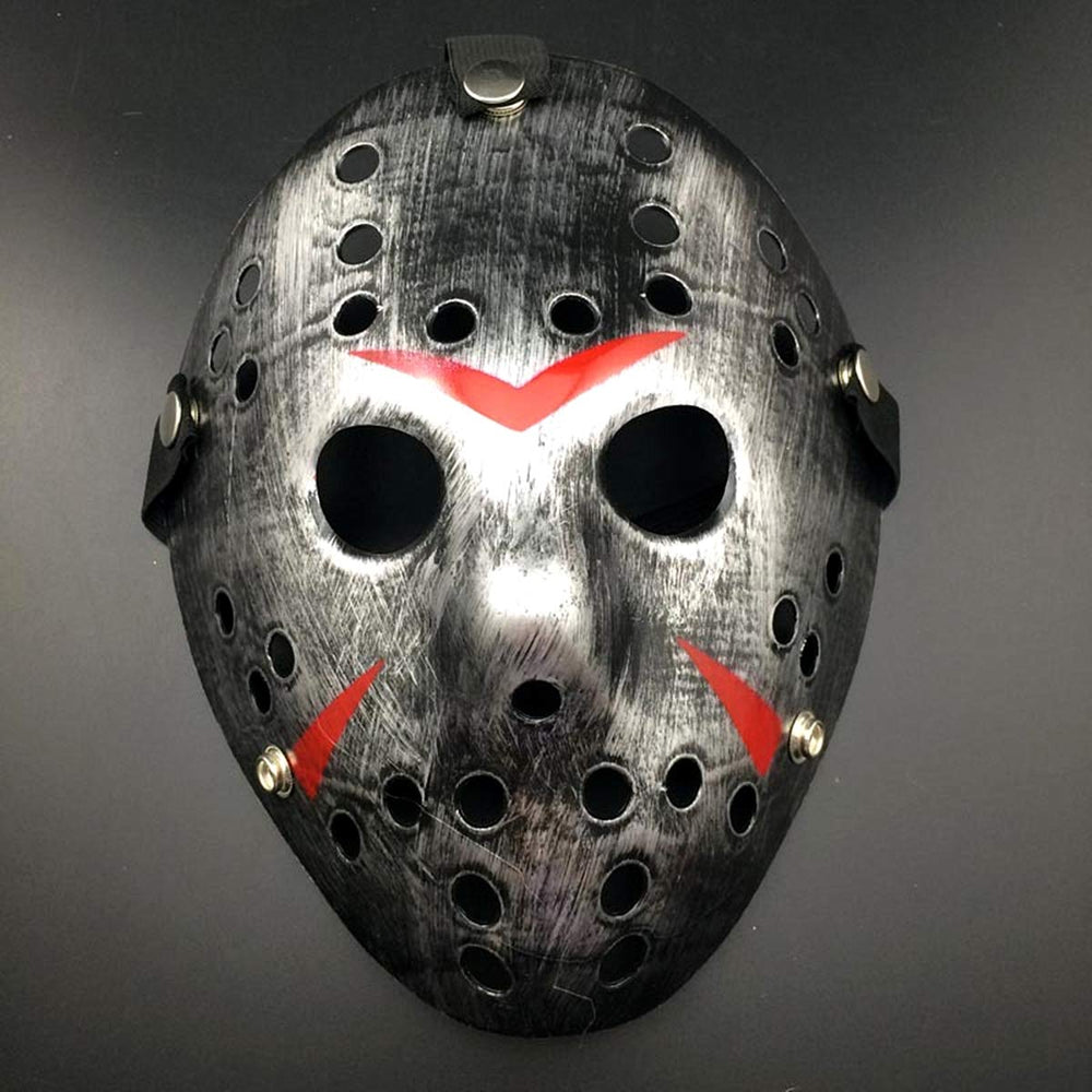 COSTOYFUN Halloween mask side profile showing eye holes and comfortable fit.